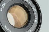 Ricoh 50mm F/2 for Pentax K #29356G42