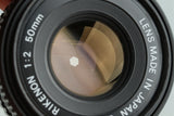 Ricoh 50mm F/2 for Pentax K #29356G42