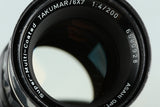 Asahi Pentax SMC Takumar 6x7 200mm F/4 Lens for Pentax 6x7 67 #33331C6