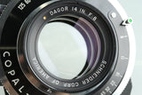 Schneider of America Dagor 14in F/8 Lens #33516B5