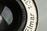 Leica Leitz Elmar 50mm F/3.5 lens for Leica L39 #34965C1