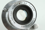 Nippon Kogaku Nikon Nikkor 50mm F/3.5 Lens for Leica L39 #36405C2