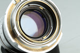 Leica Leitz Summicron 50mm F/2 Lens for L39 + Leica M Mount Adapter #36878T