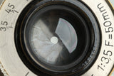 Leica Leitz Elmar 50mm F/3.5 Lens for Leica L39 #37508T