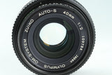 Olympus OM-System Zuiko Auto-S 40mm F/2 Lens #38783F4