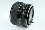 Canon FD 50mm F/1.2 Lens #41658C4