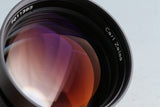Contax Carl Zeiss Planar T* 85mm F/1.4 MMG Lens for C/Y Mount #45688A1