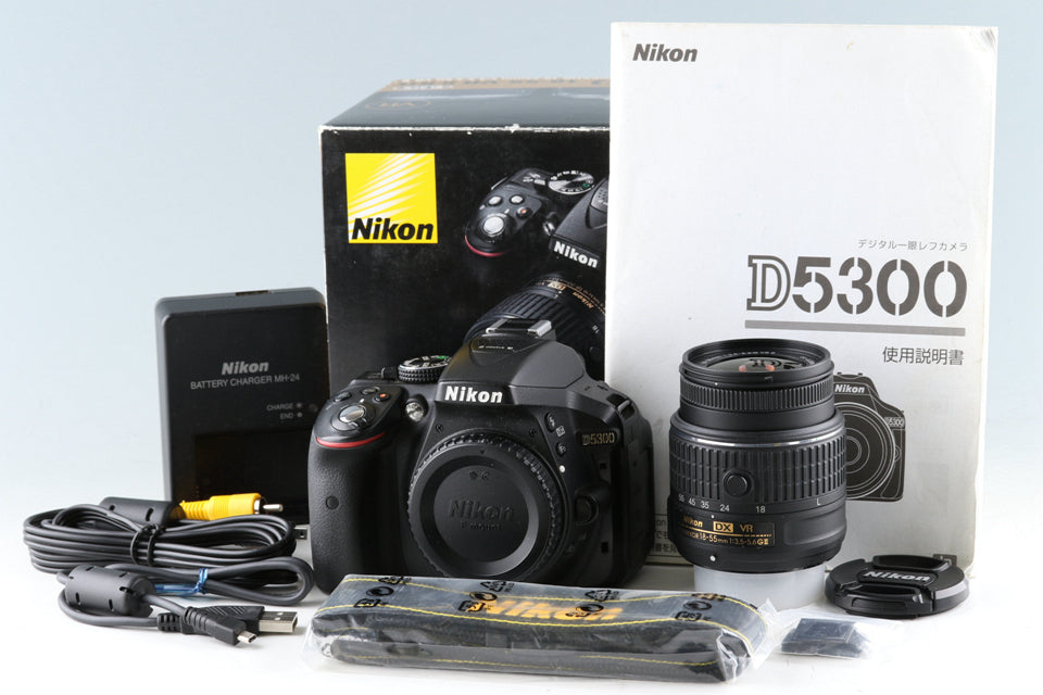 Nikon D5300 + AF-S DX Nikkor 18-55mm F/3.5-5.6 G VR II Lens With Box # –  IROHAS SHOP