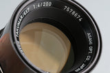 Asahi Pentax SMC TAKUMAR 6x7 200mm F/4 Lens #48596H11