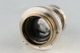 Leica Leitz Summar 50mm F/2 Nickel Lens for Leica L39 #49432C2