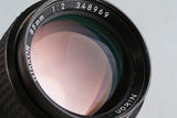 Nikon Nikkor 85mm F/2 Ais Lens #50804A3