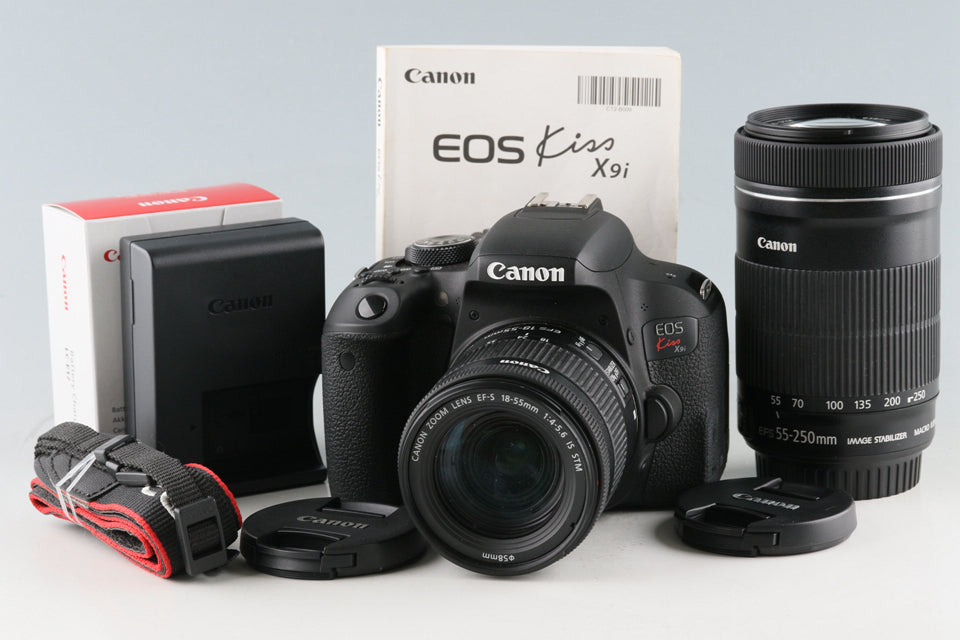 Canon EOS Kiss X9i + EF-S 18-55mm F/4-5.6 IS STM + EF-S 55-250mm F ...