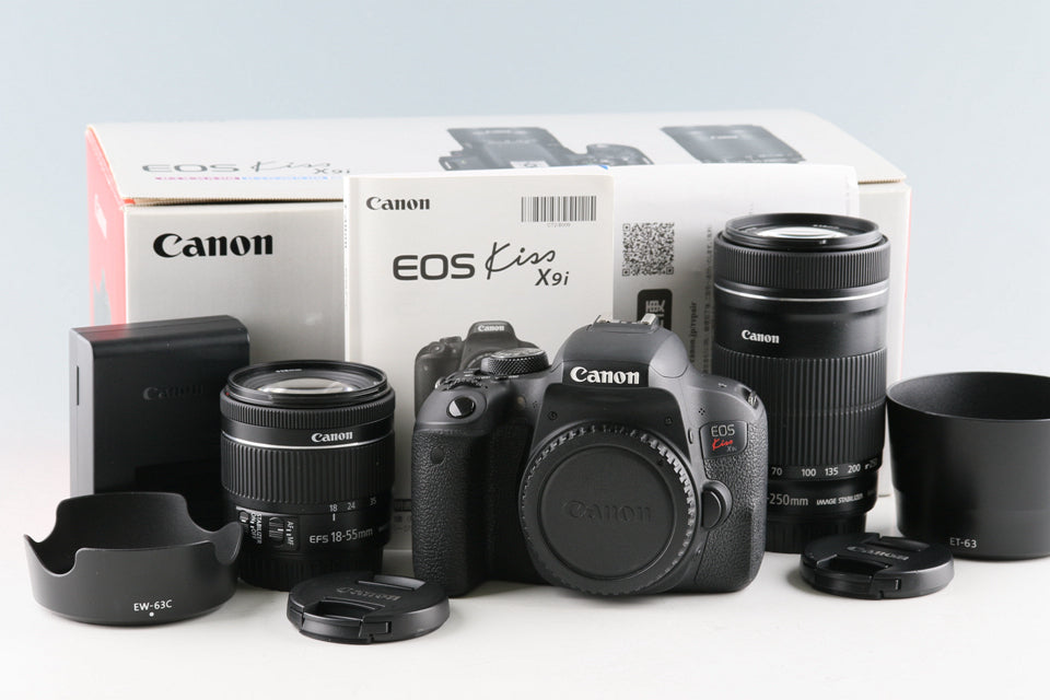 Canon EOS Kiss X9i + EF-S 18-55mm F/4-5.6 IS STM + EF-S 55-250mm F ...