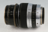Leica Leitz Hektor 73mm F/1.9 Lens for Leica L39 CLA By Kanto Camera #53527T