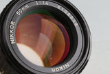 Nikon Nikkor 50mm F/1.4 Ais Lens #54229H13