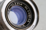 Nikon W-NIKKOR・C 35mm F/2.5 Lens for Leica L39 + M Mount Adapter #54269C2