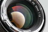 Canon FD 55mm F/1.2 Lens #56466F4