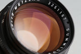 Leica Leitz Summilux 50mm F/1.4 70th Anniversary Model Black Lens #56613T