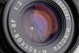 Minolta M-Rokkor-QF 40mm F/2 Lens for Leica M #56631E5
