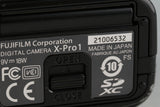 Fujifilm X-Pro1 Mirrorless Digital Camera #56651D7