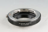 Fujifilm M Mount Adapter With Box #56763L8
