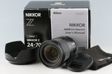Nikon Nikkor Z 24-70mm F/4 S Lens With Box #56817L4