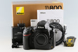 Nikon D800 Digital SLR Camera With Box *Shutter Count:65176 #56863L4