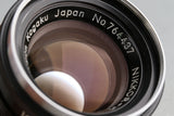Nikon SP + Nikkor-H 50mm F/2 Lens #56955D1