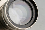 Leica Leitz Summar 50mm F/2 Nickel Lens for Leica L39 #56959T