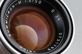 Leica Leitz Summicron-M 50mm F/2 Lens for Leica M #57137T