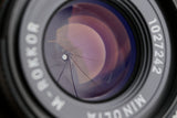 Minolta CLE + M-Rokkor 40mm F/2 Lens ZSZ 50th Anniversary #57365D5