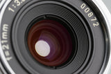 Ricoh GR 21mm F/3.5 Lens for Leica L39 + View Finder With Box #57383L8