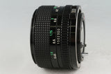Canon FD 50mm F/1.4 Lens #57385F5
