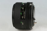 Canon FD 50mm F/1.4 Lens #57628F4