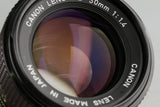Canon FD 50mm F/1.4 Lens #57673F4