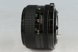 Canon FD 50mm F/1.4 Lens #57674F4