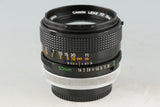 Canon FD 50mm F/1.4 S.S.C. Lens #57862G21