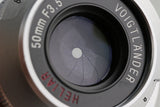 Voigtlander Bessa-T + Heliar 50mm F/3.5 101st Anniversary Model #58004D5