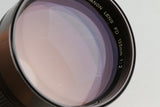 Canon FD 135mm F/2 Lens #58111F4