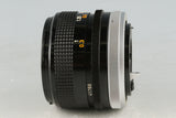 Canon FD 28mm F/2.8 S.C. Lens #58333F4