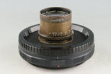 J.H.Dallmeyer London No.3 SER IV CARFAC PATENT 180mm F/6.3 Pentax 67 Mount Modified Lens #58337C4