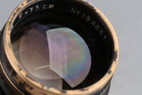 Telica Anastigmat 73mm F/1.9 Lens for Leica L39 CLA By Kanto Camera #58339T