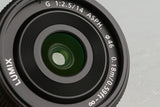 Panasonic Lumix G 14mm F/2.5 ASPH. Lens for M4/3 #58369G21