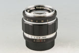 Tokyo Kogaku Topcor-S 50mm F/2 Lens for Leica L39 #58411C1