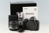 Canon EOS R50 + RF-S 18-45mm F/4.5-6.3 IS STM Lens With Box #58418L3