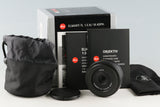 Leica Elmarit-TL 18mm F/2.8 ASPH. Lens With Box #58456L1