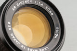 Ricoh XR Rikenon 50mm F/1.4 L Lens for Pen #58523C4
