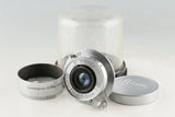 Leica Leitz Elmar 35mm F/3.5 Lens for Leica L39 #58564T