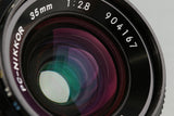 Nikon PC-Nikkor 35mm F/2.8 Lens #58604A4