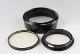 Leica Noctilux 50/1.2 Lens Hood 12503 + SERIE 8 UVa Filter #59025T